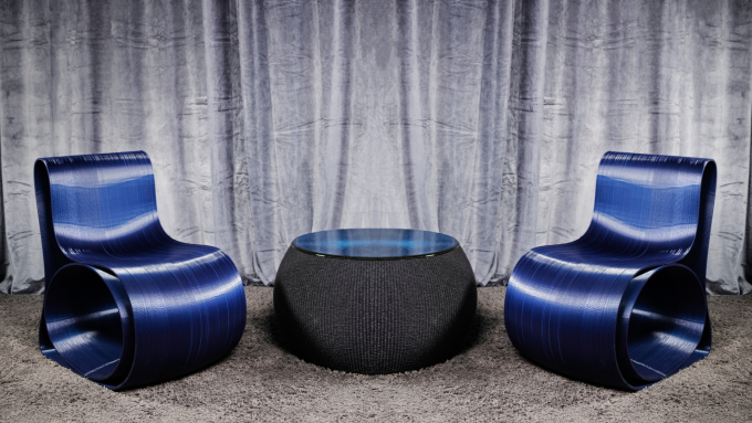 Robotic 3D printing of custom design furniture