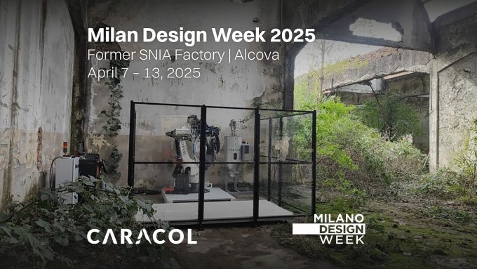 Caracol’s robotic LFAM technology powers “PORTAL” at Milan Design Week 2025
